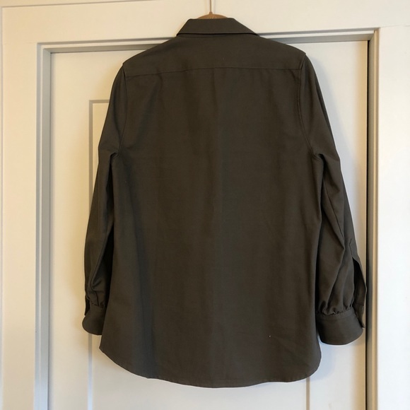 NWOT Thayer Olive Green Utility Shirt - Picture 4 of 4